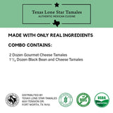Cheese Lover's Tamale Combo - Texas Lone Star Tamales